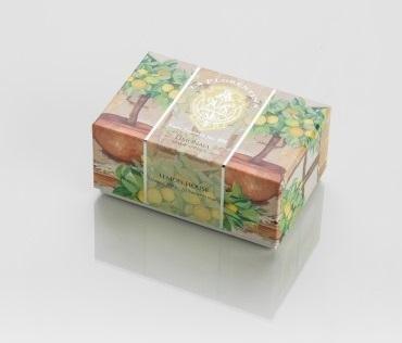Italian Luxury Group 300g Bar Soap Gift Boxed La Florentina Lemon House Bar Soap 300 g Brand